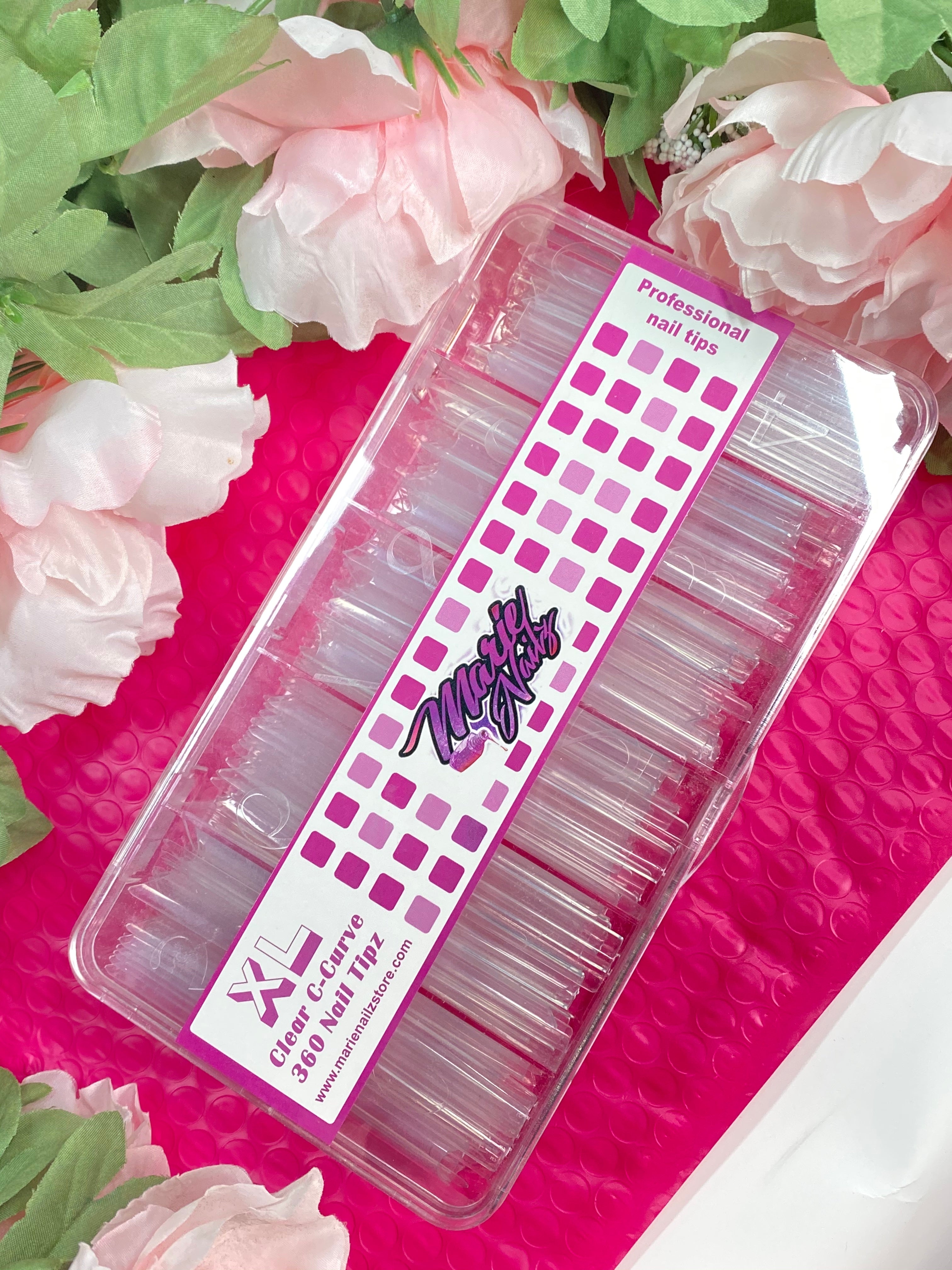 Extra Long C-Curve Nail Tips - Marie Nailz